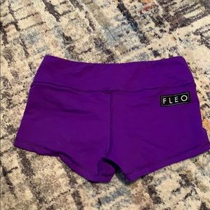 Purple Fleo Shorts
